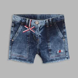 blue giraffe Washed City Shorts image 1