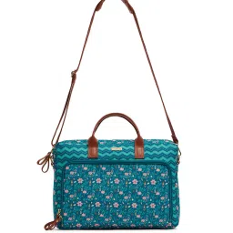 chumbak Floral Side Laptop Bag image 1