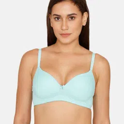 zivame Basics Padded Non-Wired 3/4th Coverage T-Shirt Bra image 1