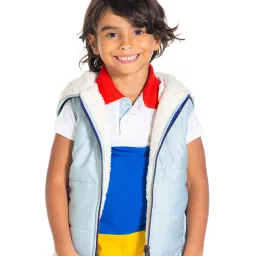 cherry crumble by nitt hyman Sleeveless Quilted Hooded Puffer Jacket image 1