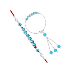 mahi Set of 2 Silver-Plated Rakhis image 1