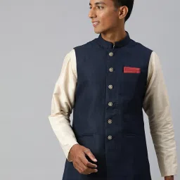 manthan Nehru Jacket with Insert Pockets image 1