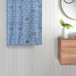 fabinaliv Set of 2 Star Print Bath Towels 43" x 23" image 1