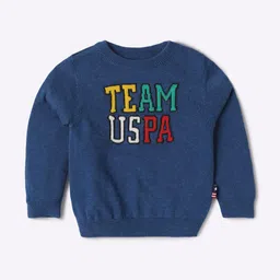 u.s. polo assn. Brand-Knit Sweater with Ribbed Hem image 1