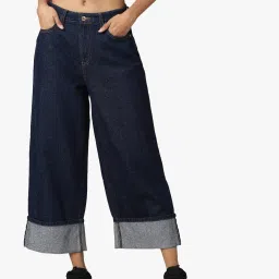 only Lightly Washed Wide-Leg Jeans image 1
