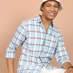 ketch Men Checked Slim Fit Shirt image 1