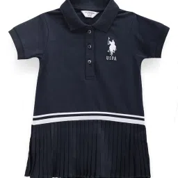 u.s. polo assn. Girls Polo Dress with Flared Hem image 1