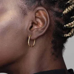 palmonas Gold-Plated Hoop Earrings image 1