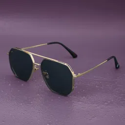 carlton london Premium Men Polarised UV Protected Lens Rectangle Sunglasses - CLSM135 image 1