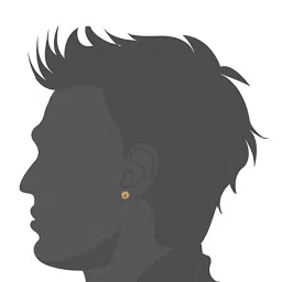 mahi Men Gold-Plated Stud Earrings image 1