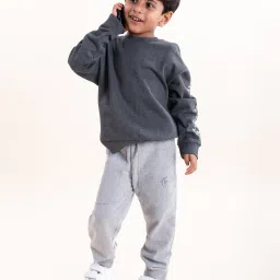 kiddopanti Typographic Print Regular Fit Tracksuit image 1