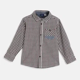 chicco Boys Checked Regular Fit Shirt image 1