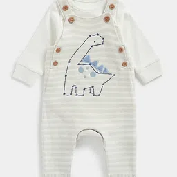 mothercare Pack of 2 My First Forgotten Planet Full-Sleeve Dungaree Set image 1