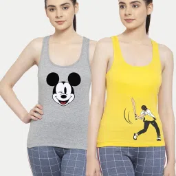 friskers Pack of 2 Graphic Print Tank Top image 1