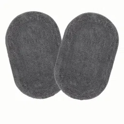 saral home Pack of 2 Anti-Skid Cotton Bath Mat image 1