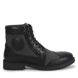 royal enfield High-Top Lace-Up Casual Shoes image 1