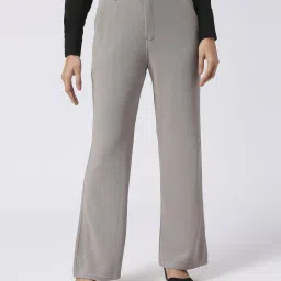fithub Women Wide-Leg Flat-Front Trousers image 1