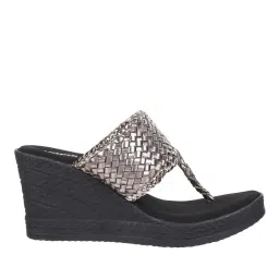 mochi Basket-Weave Thong-Strap Wedges image 1