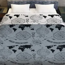 divine casa 120 GSM Printed Double Reversible Comforter image 1