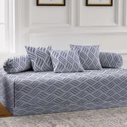 arrabi 300 TC Graphic Print Diwan Set image 1