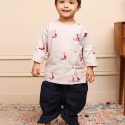 polka tots Boys Kurta & Dhotis Set image 1