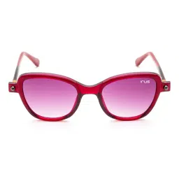 irus Women UV-Protected Cat-Eye Sunglasses-IRS1020C10PSG image 1