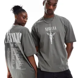 asos design Unisex Oversized License Band T-Shirt image 1