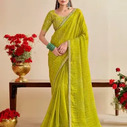 ri-wah Women Ethnic Motif Design Bhagalpuri Silk Saree image 1