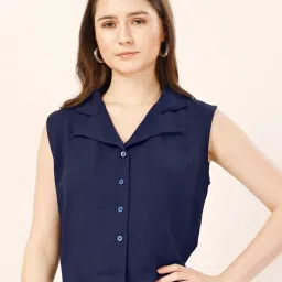 fashfun clothing V-Neck Top with Sleeveless image 1