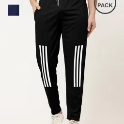 urban buccachi Men Pack of 2 Straight Track Pants with Insert Pockets image 1