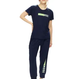 weet Women Typographic Print T-Shirt & Joggers Set image 1