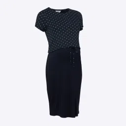 mothercare Polka-Dot Print A-line Nursing Dress image 1
