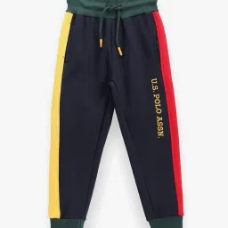 u.s. polo assn. Boys Colourblock Regular Fit Joggers image 1