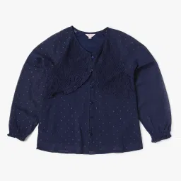 point cove Swiss Dot V-Neck Top image 1
