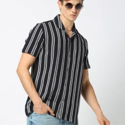 lee cooper Men Striped Regular Fit Shirt image 1