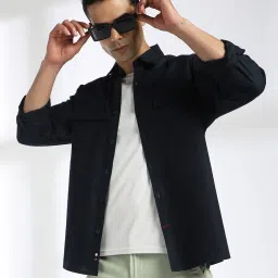 netplay Men Smart Fit Cotton Shacket with Flap Pockets image 1