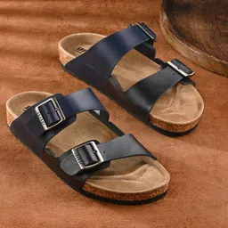spykar Men Double-Strap Sandals with Buckle Fastening image 1