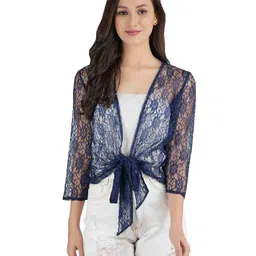 aol Floral Shrug with Front Knot image 1