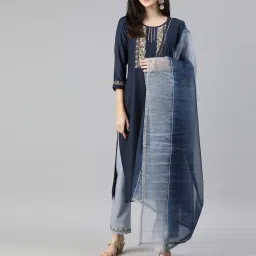 shewill Floral Straight Kurta Set image 1