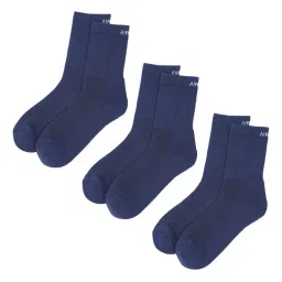 air garb Pack of 3 Ribbed Mid-Calf Length Socks image 1