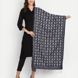 hk colours of fashion Geometric Pattern Woolen Stole image 1