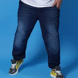 instafab plus Mid-Washed Joggers image 1
