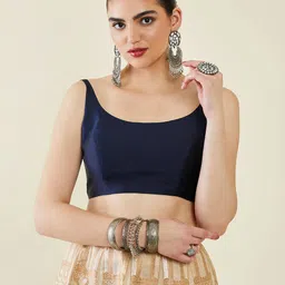 soch Round-Neck Back-Open Blouse image 1