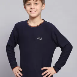 monte carlo Cotton Round-Neck Sweater image 1