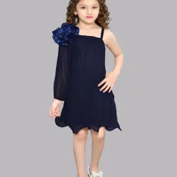 pink chick Girls Square-Neck A-Line Dress image 1