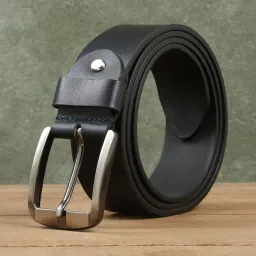 teakwood leathers Men Textured Wide Belt with Buckle Closure image 1