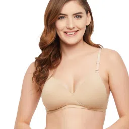 clovia Women Solid Padded Full Cup Wirefree T-shirt Bra image 1