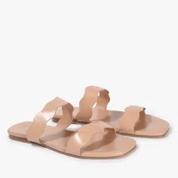 fyre rose Dual-Strap Slip-On Sandals image 1