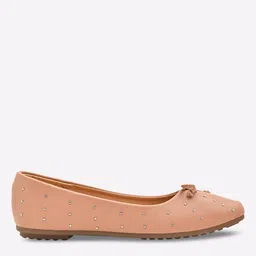 fyre rose Embellished Ballerinas with Bow Accent image 1