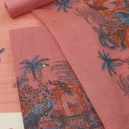 soch Women Printed Unstitched Dress Material image 1